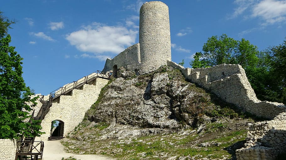 smolen, poland, castle, monument, jura krakowsko częstochowa, HD wallpaper