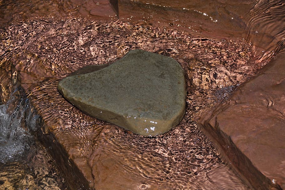 rock, water, stone, summer, river, stream, balance, color, no people HD wallpaper