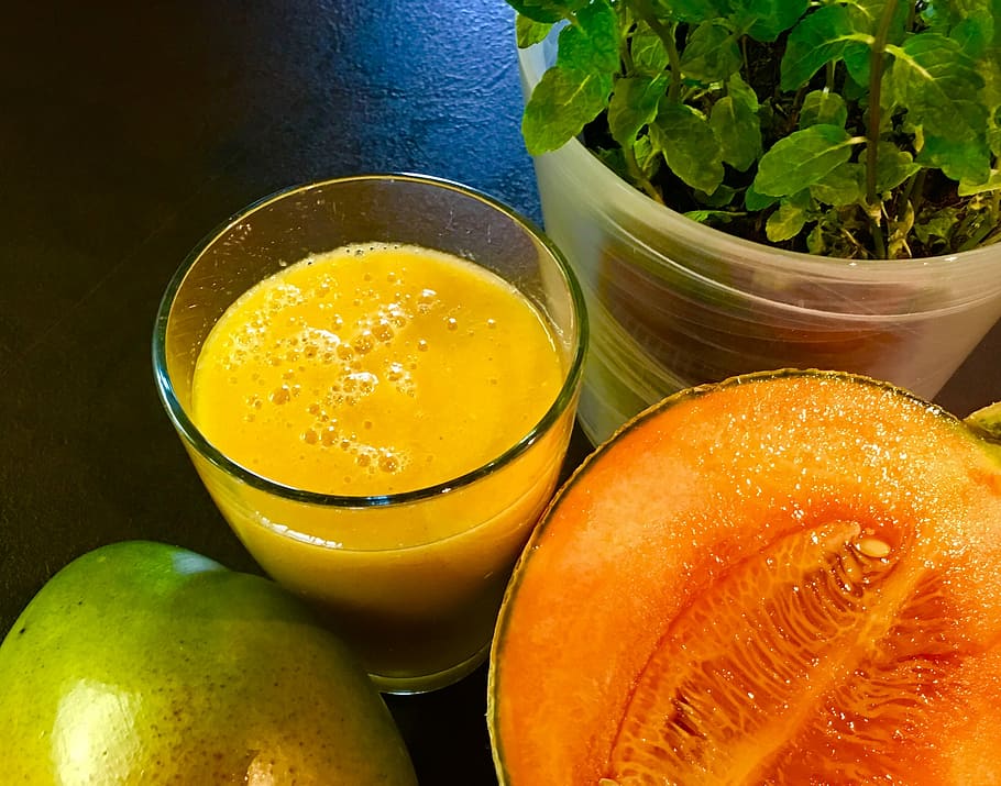 Smoothie, Melon, Fruit, food and drink, healthy eating, freshness HD wallpaper