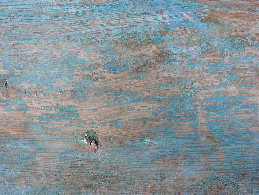 Background, Wood, Texture, Old, worn, blue paint, textured HD wallpaper