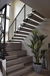 stairs, architecture, building, modern, staircase, stairway HD wallpaper