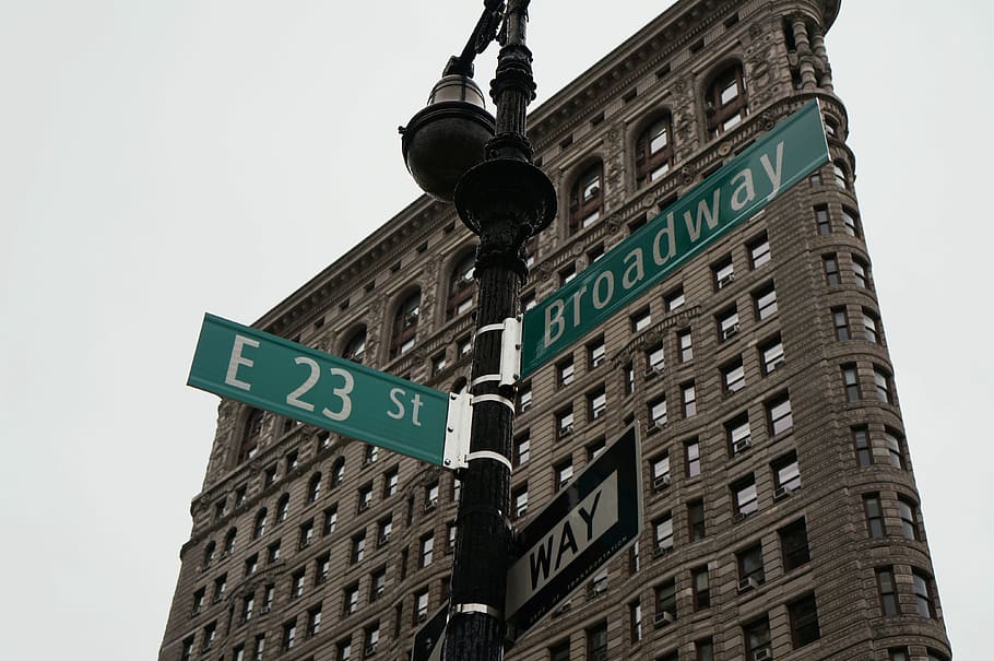 brown concrete building during daytime, Broadway, New York, Usa, HD wallpaper