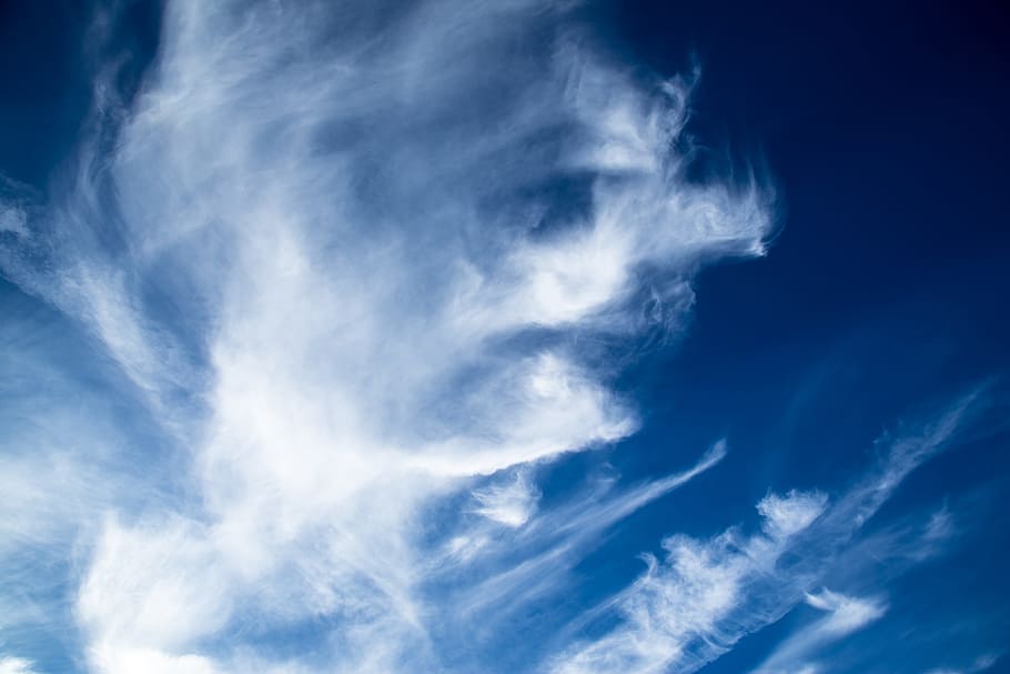 clouds, cirrus, blue, white, cloudscape, sky, clouds form, cloud - sky HD wallpaper