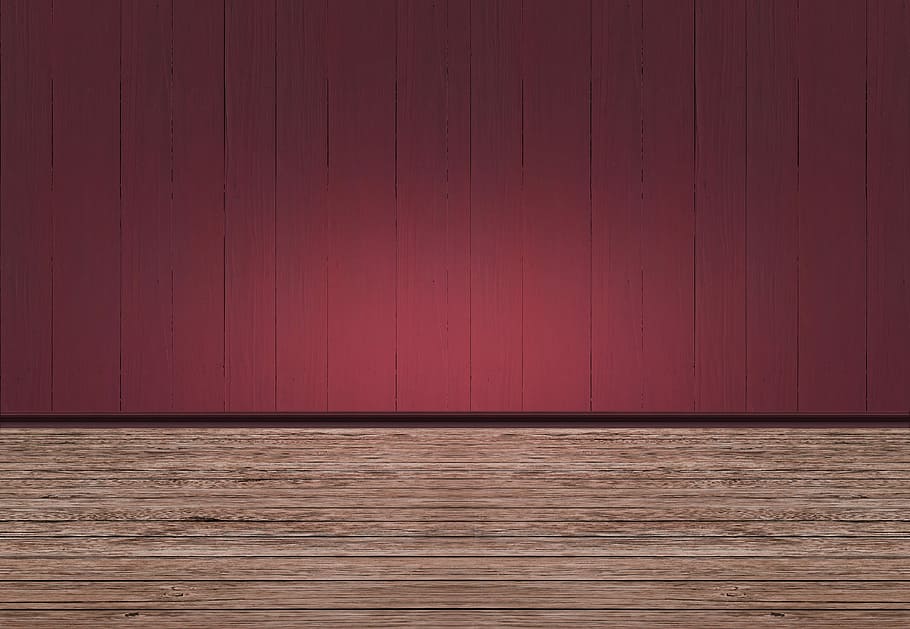 photo of red and brown wall paint, room, space, empty, interior