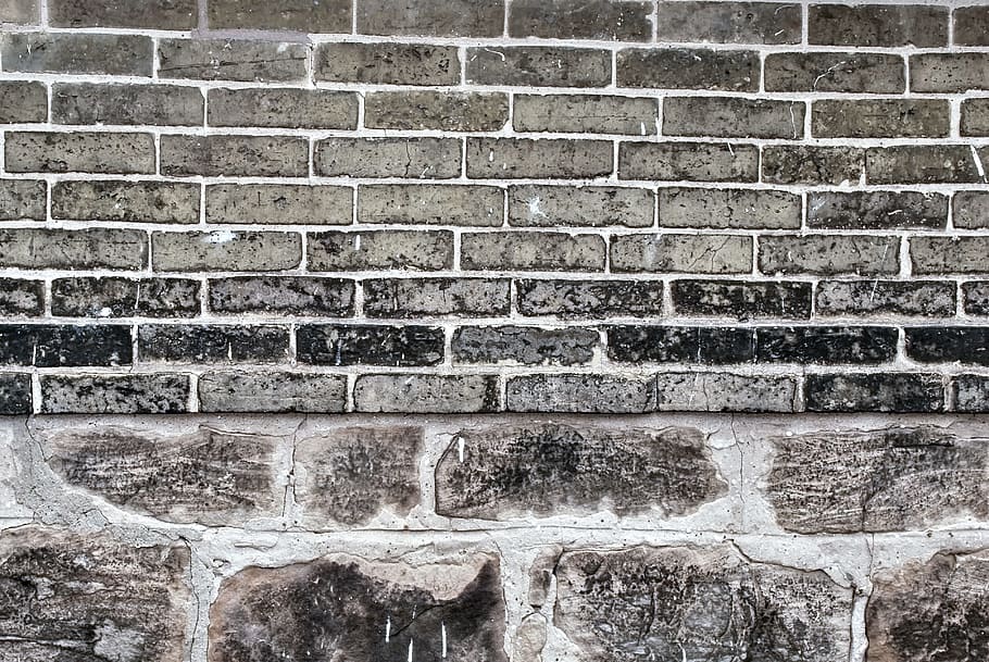 Backdrop, Wall, Brick, Stone, Brown, gray, grey, texture, rock HD wallpaper