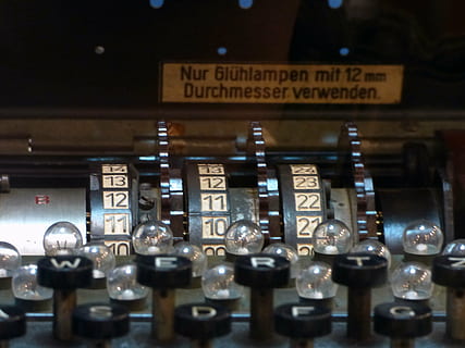 gray and white typewriter, enigma, the cipher, ciphers, cheats HD wallpaper