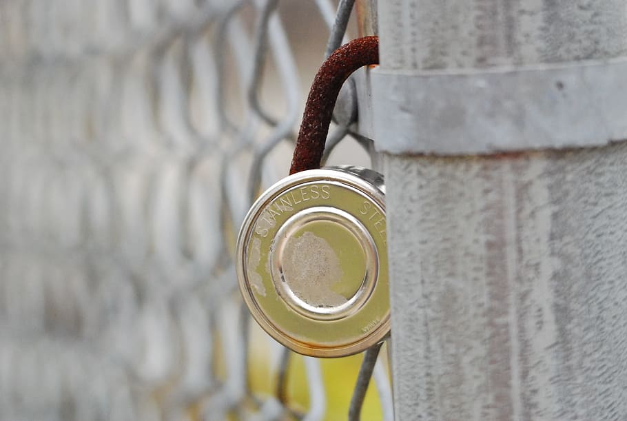 Old, Lock, Gate, Barrier, Locked, Metal, security, iron, safety HD wallpaper