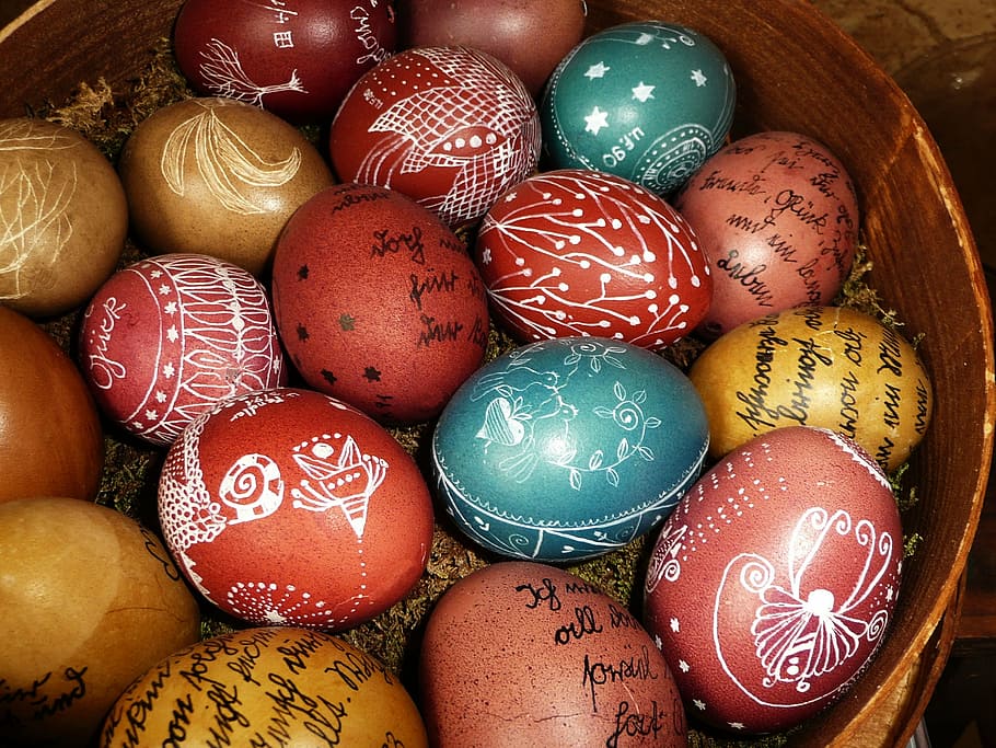 easter, easter eggs, easter nest, food, celebration, holiday HD wallpaper