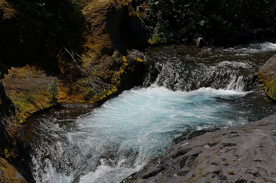 Lava, Loop, Water, Nature, Landscape, lava loop, river, mountain HD wallpaper