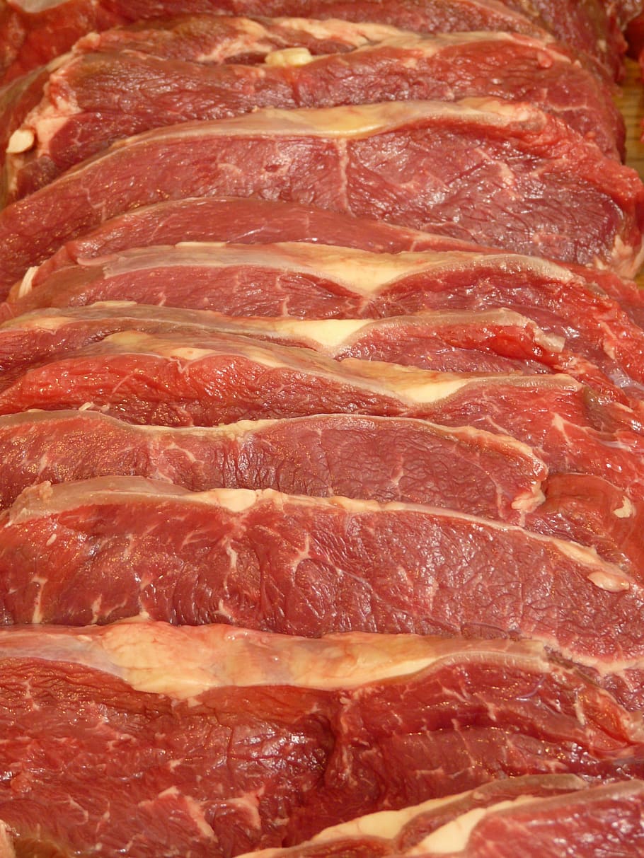 raw meat, Pork, Chop, Fry, Steak, food, red, pig, beef, raw Food, HD wallpaper