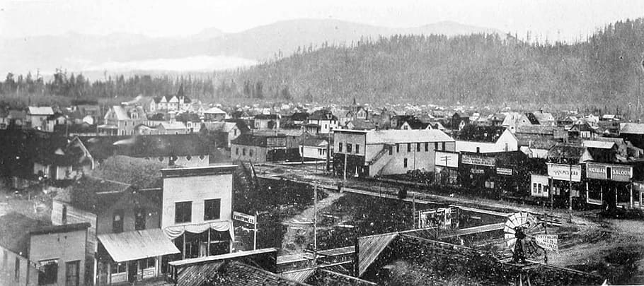 Sedro-Woolley in 1906 in Washington vintage, buildings, city, HD wallpaper