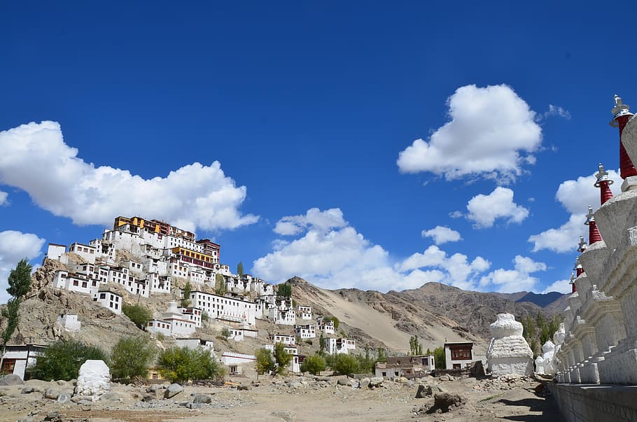Pangong, Ladakh, India, himalayas, tibet, ladakh Region, gompa, HD wallpaper