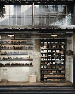 architectural photography of Le Labo store, building, perfume HD wallpaper