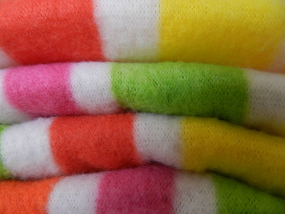 colors, stripes, fabric, multi Colored, wool, textile, yellow HD wallpaper