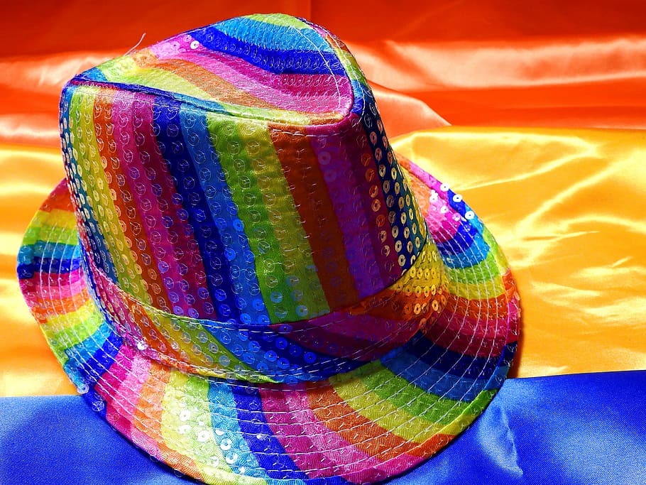 hat, headwear, carnival, move, costume, dress up, mask, fabric HD wallpaper
