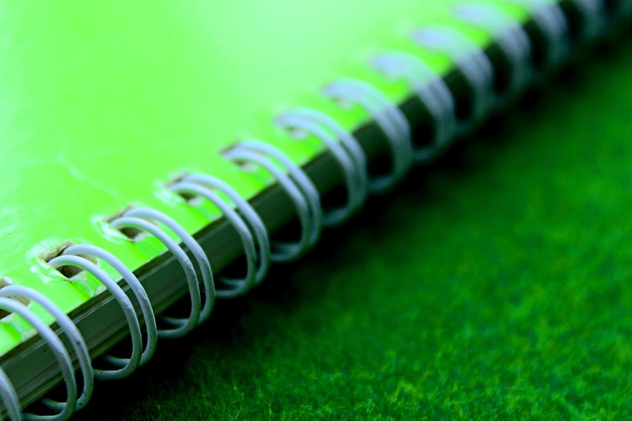 notebook, blur, green, colors, binder, board, carpet, clean, cover HD wallpaper