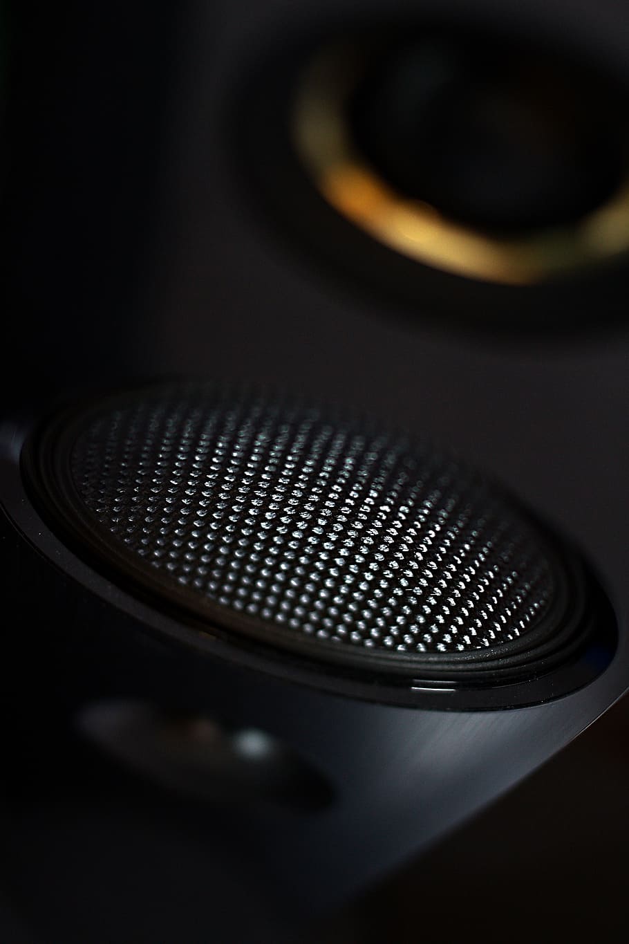 HD wallpaper: macro shot photo of black speaker, speakers, box, sound,  design | Wallpaper Flare