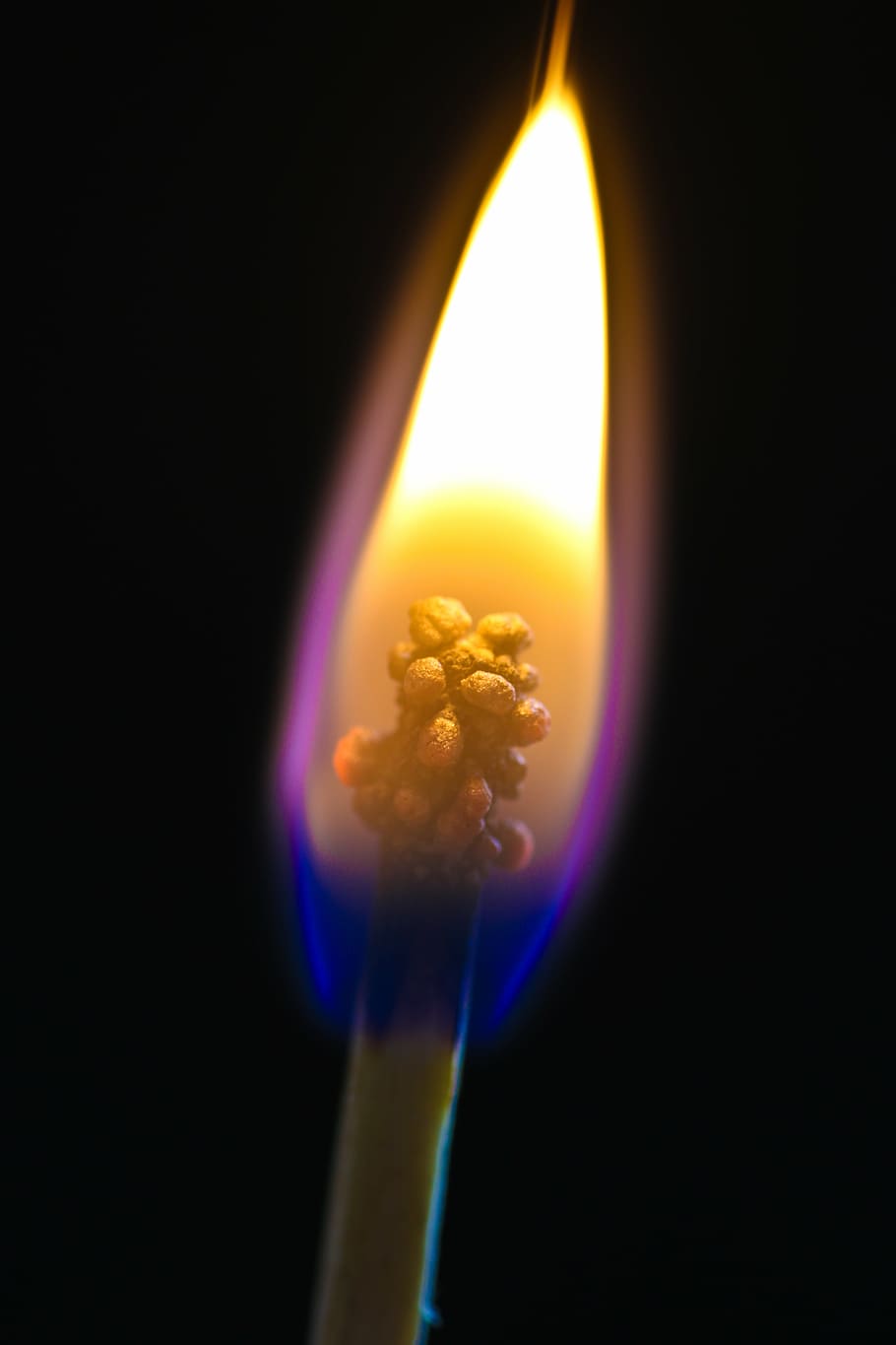 fire, candle, flame, candles, burn, flames, burning, black background HD wallpaper