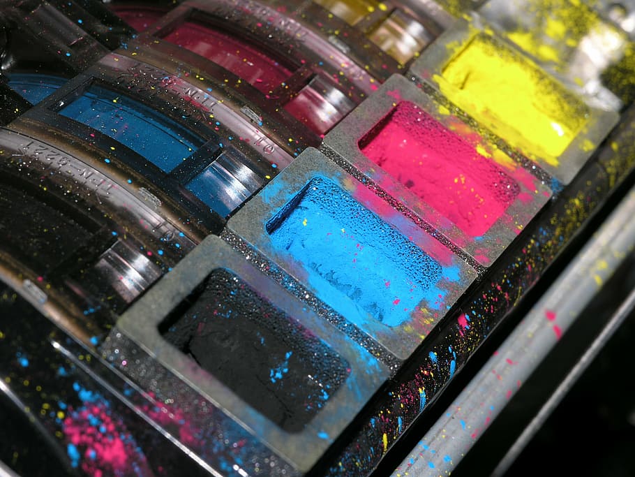 toner, color, ink, copier, xerox, cmyk, powder, photo copy powder, HD wallpaper