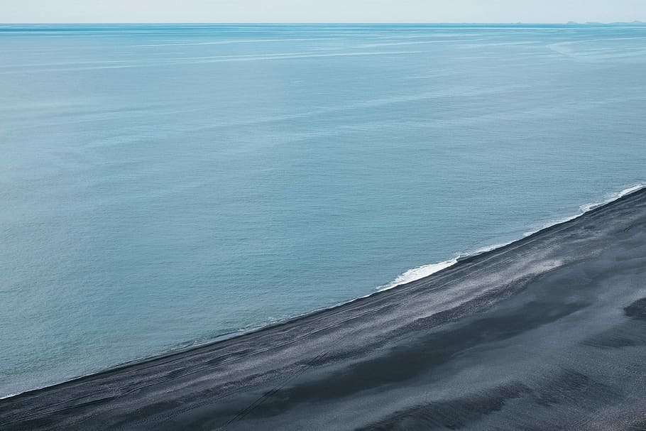 aerial photo of body of water, sea, ocean, wave, coast, beauty in nature HD wallpaper