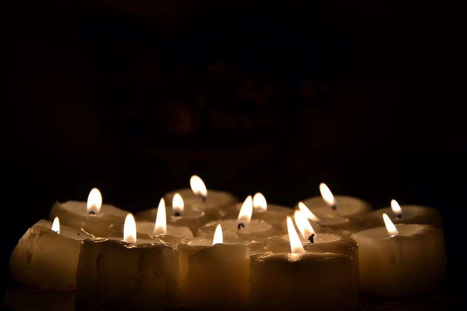 candles, light, fire, mood, dark, flame, candle flame, burning HD wallpaper