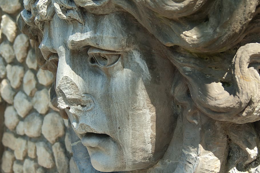 relief, statue, face, sculpture, stone, frankfurt am main germany HD wallpaper