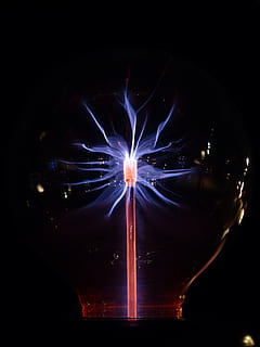 purple light, plasma lamp, discharge, current, electricity HD wallpaper