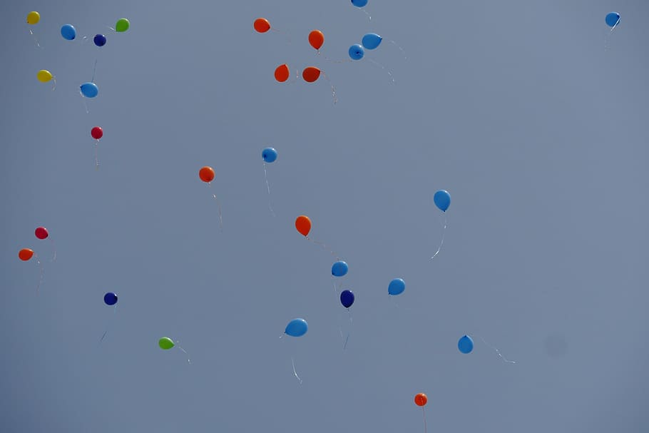 party, balloon, training, multi colored, large group of objects HD wallpaper