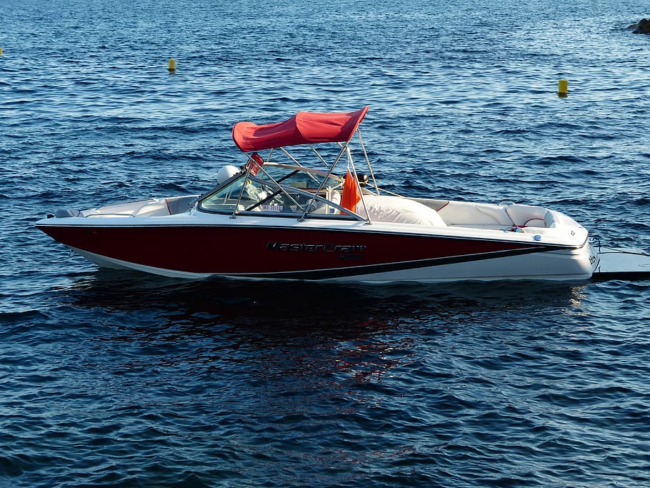 Boot, Powerboat, Ship, Sea, nautical Vessel, water, summer HD wallpaper