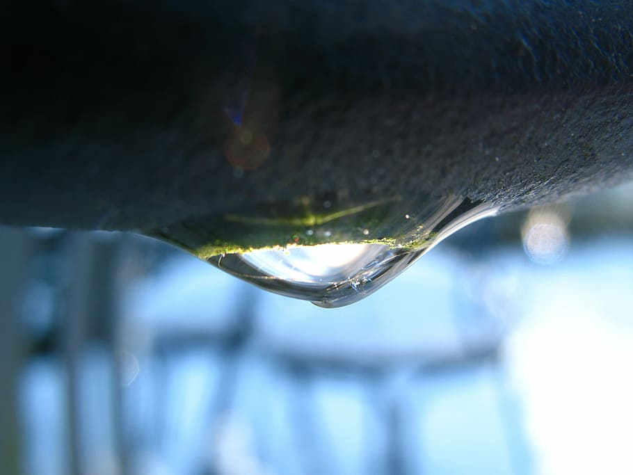 drop, winter, water, liquid, close-up, freshness, drink, focus on foreground HD wallpaper