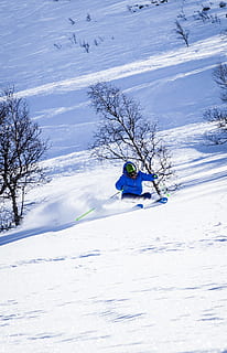 cold, snow, landscape, person, action, adventure, downhill, frost HD wallpaper