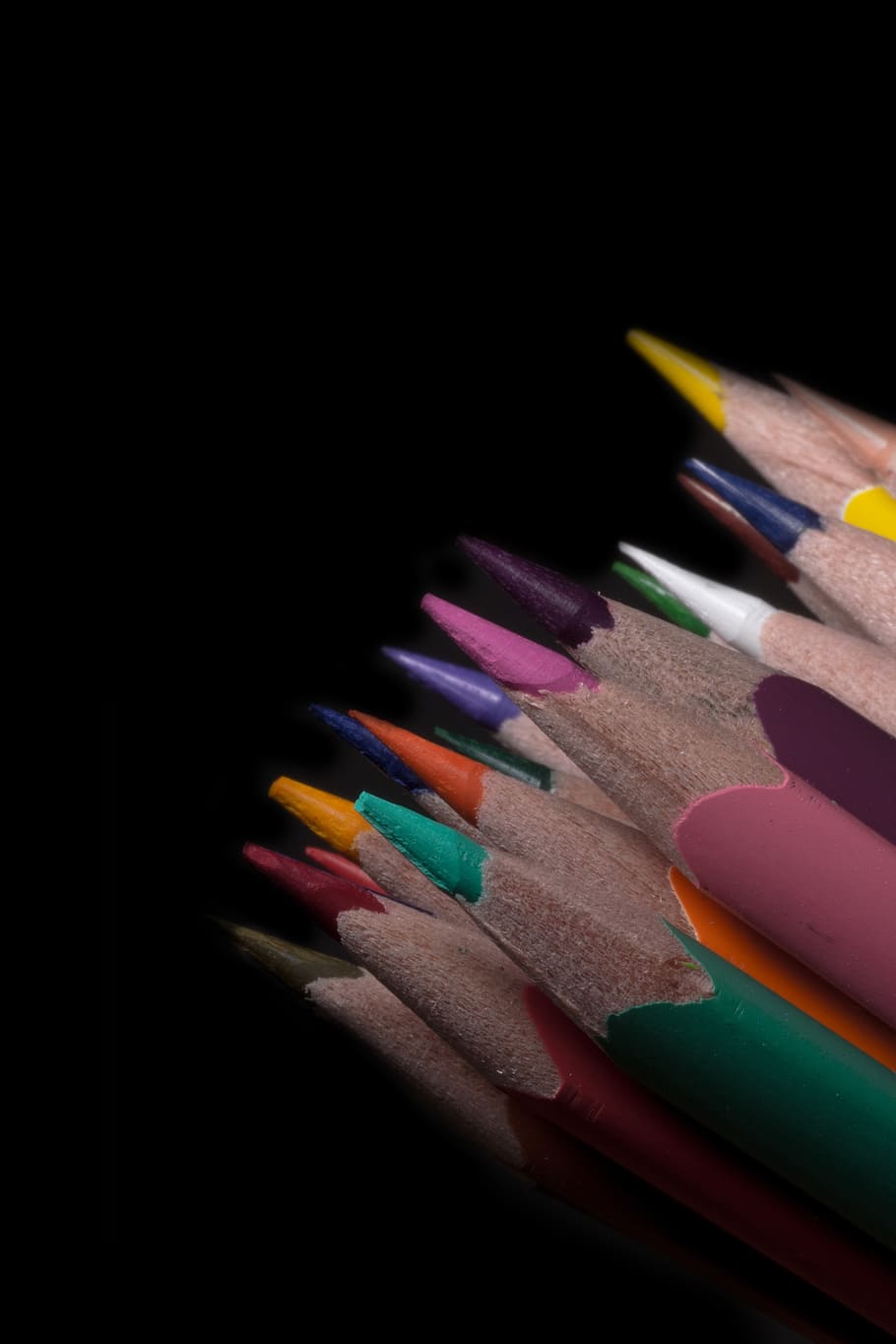colored pencils, wooden pegs, pens, colorful, paint, school, HD wallpaper