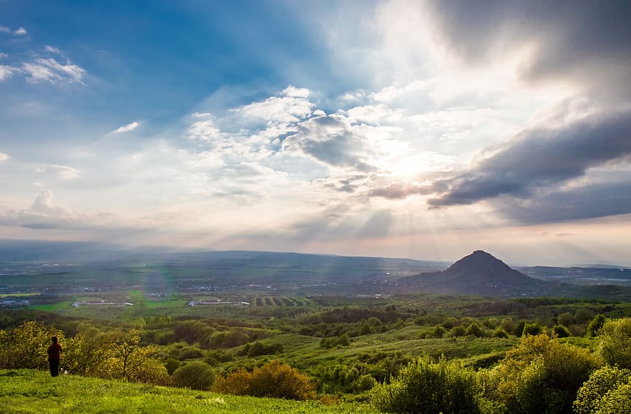 Sky, Clouds, Sun, Cloud, Weather, sunset sky, blue sky, landscape HD wallpaper