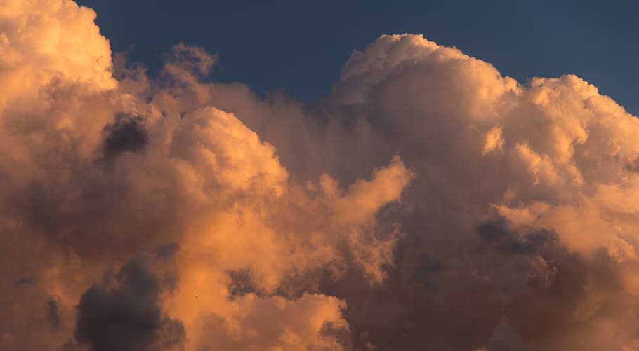 clouds, cloudscape, weather, grey, white, pink, billowing, australia HD wallpaper
