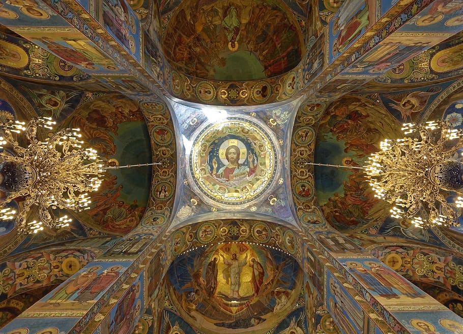 russia, sankt petersburg, church of the resurrection, spilled blood