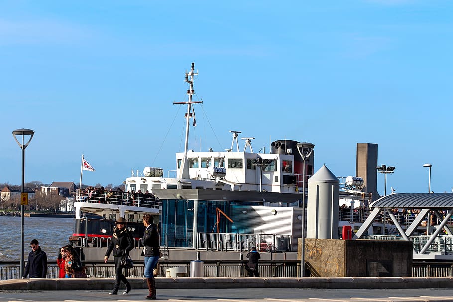 liverpool, ferry cross the mersey, river, famous, transport, HD wallpaper