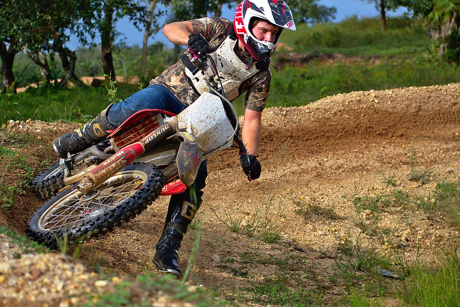 speed curve, corner, skill, fast, action, rider, motocross HD wallpaper