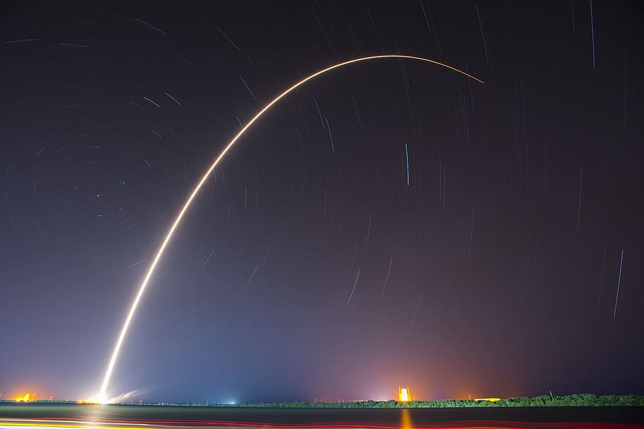 timelapse photography of light, time lapse photography of star HD wallpaper