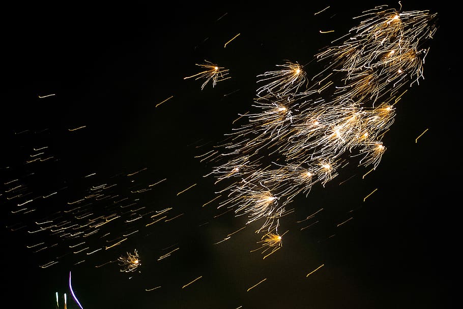 Fireworks, Old And New, Background, light, color, firework display