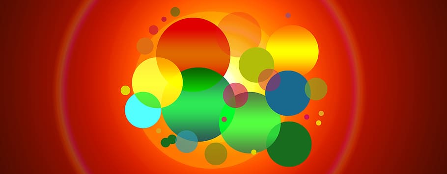 green, red, and yellow abstract graphic wallpaper, banner, header