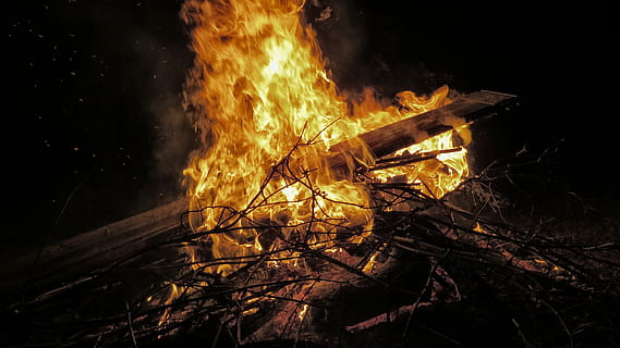 Easter Fire, Fire, Wood, Campfire, Fire, Flame, wood fire, heat HD wallpaper