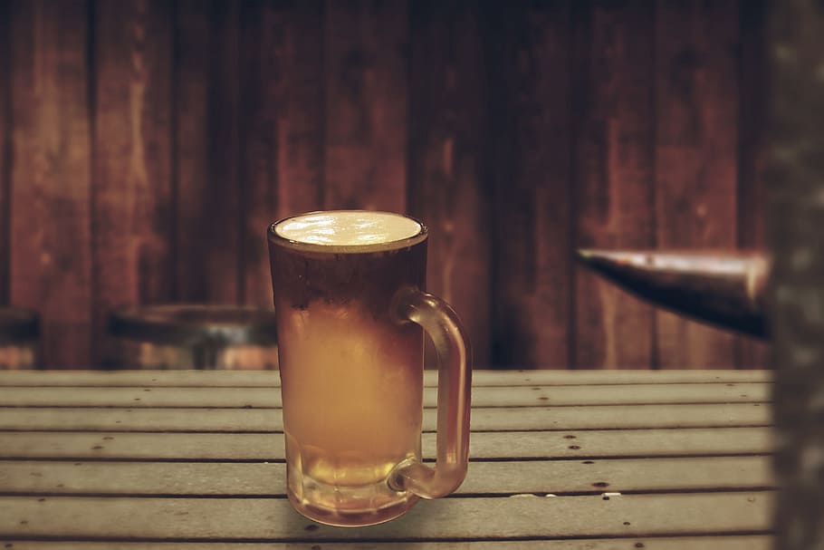 clear glass mug, chopp, bar, beer, drinks, refreshing, alcohol HD wallpaper