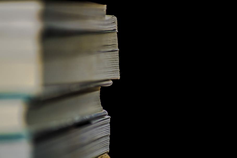 Books, Wallpaper, Bunch, black, background, indoor, education HD wallpaper