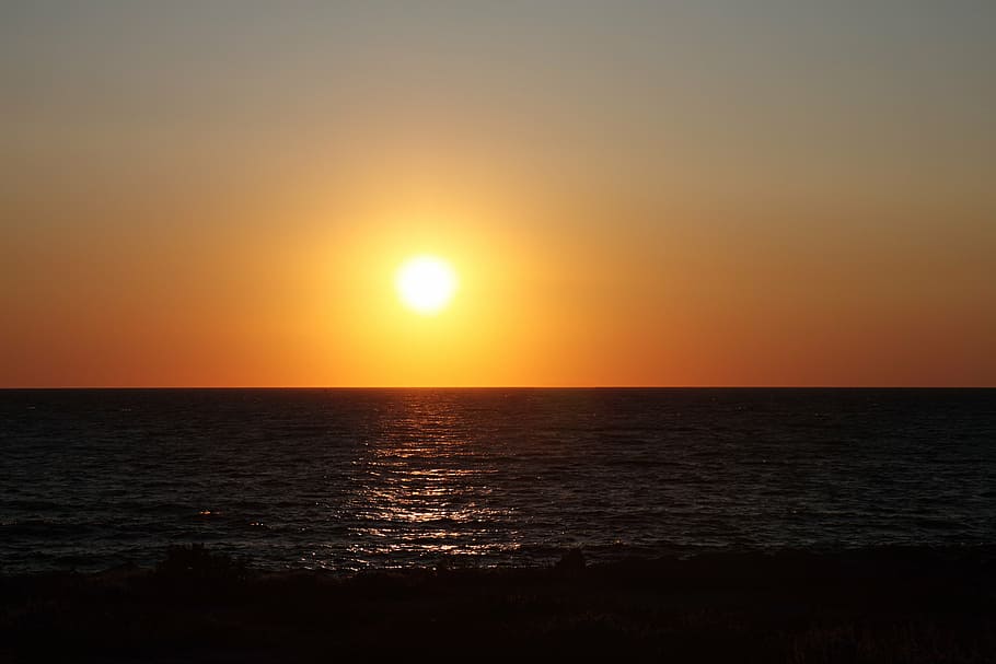 background, beach, beautiful, coast, dusk, evening, landscape HD wallpaper