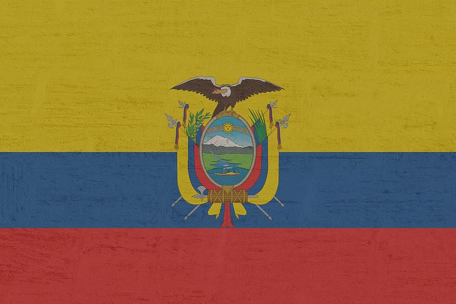 ecuador, flag, wall - building feature, yellow, art and craft HD wallpaper
