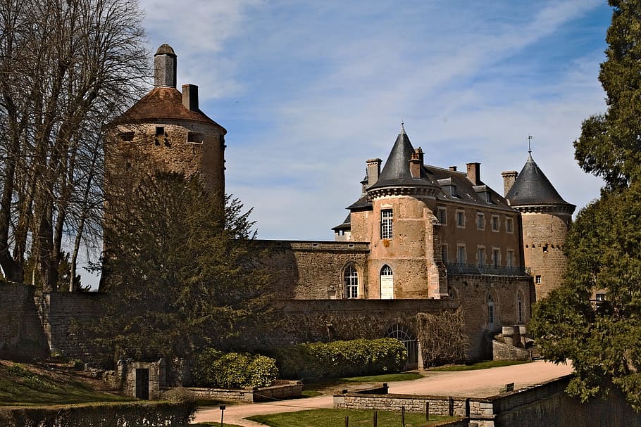 castle, chatelux, yonne, park, monument, architecture, built structure HD wallpaper