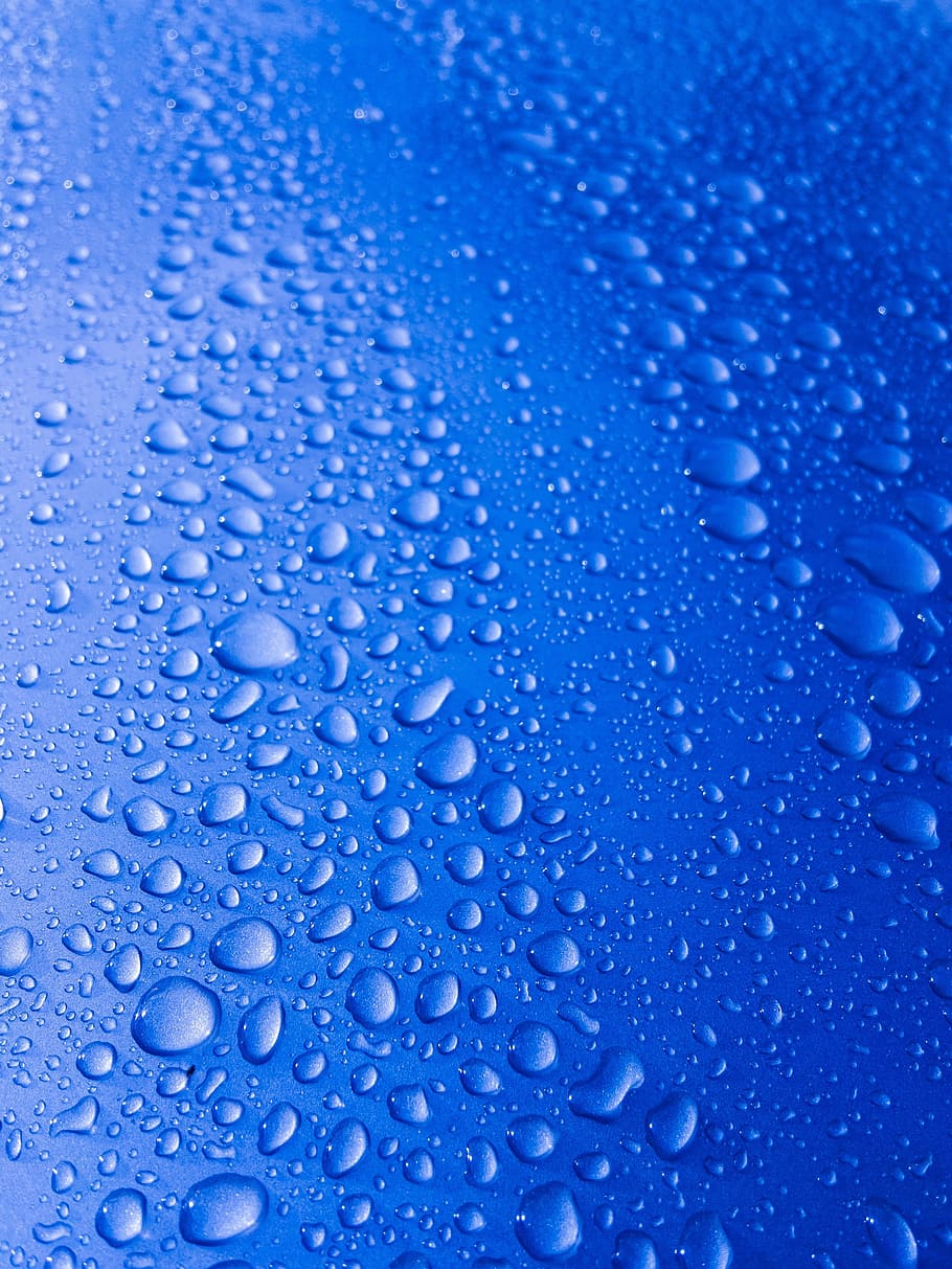 drip, blue, water, abstract, rain, wet, drop, close-up, full frame HD wallpaper
