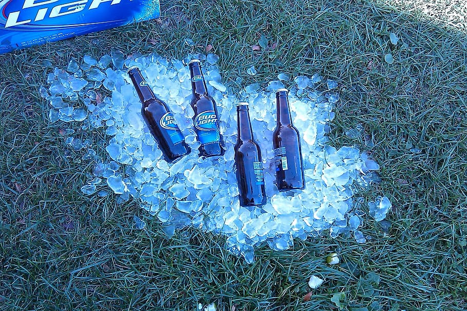 Beer, Ice, Drink, Refreshing, Alcohol, bottle, cold, ale, beverage, HD wallpaper
