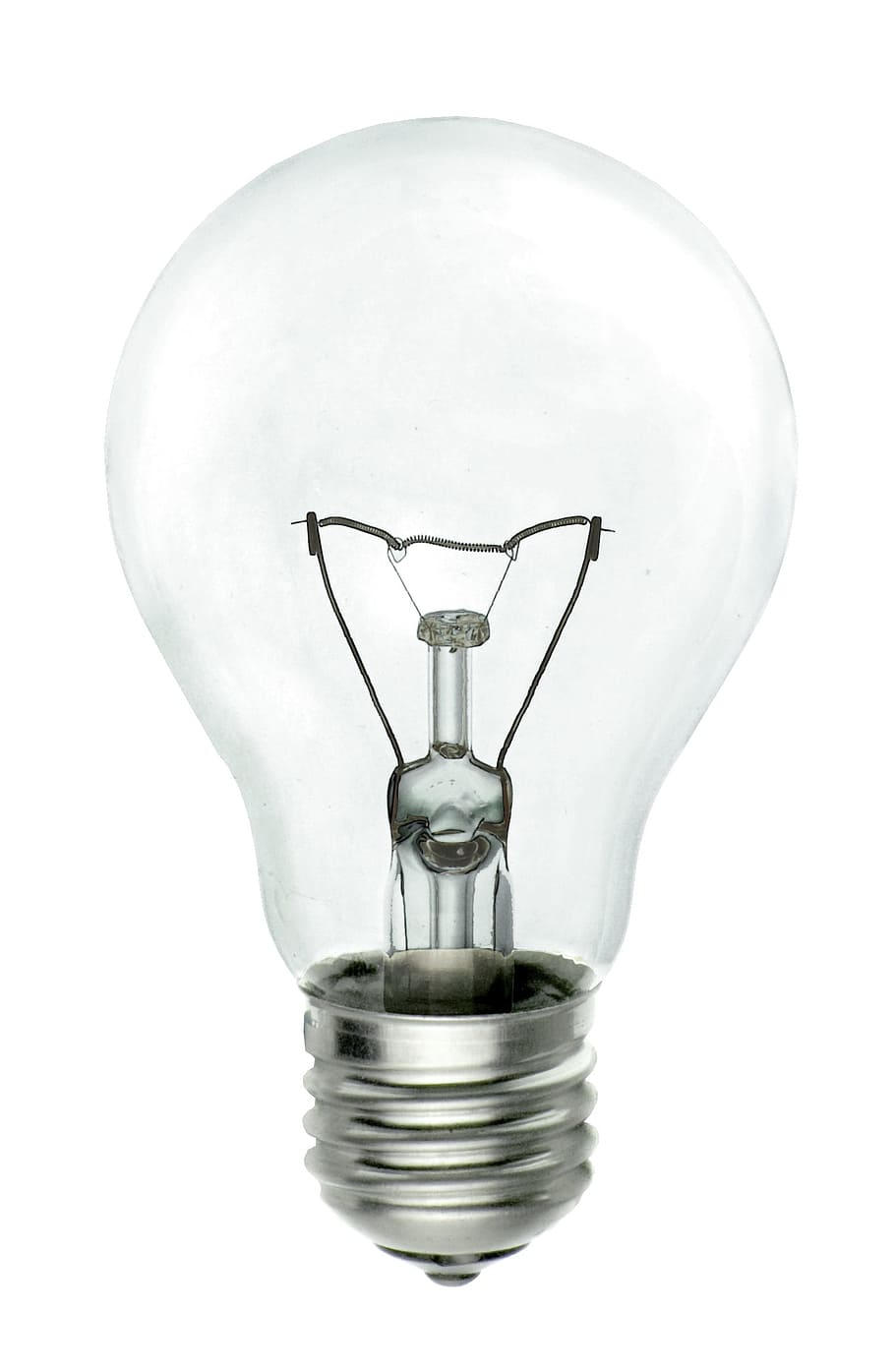 close up photo of turned off light bulb, electricity, energy