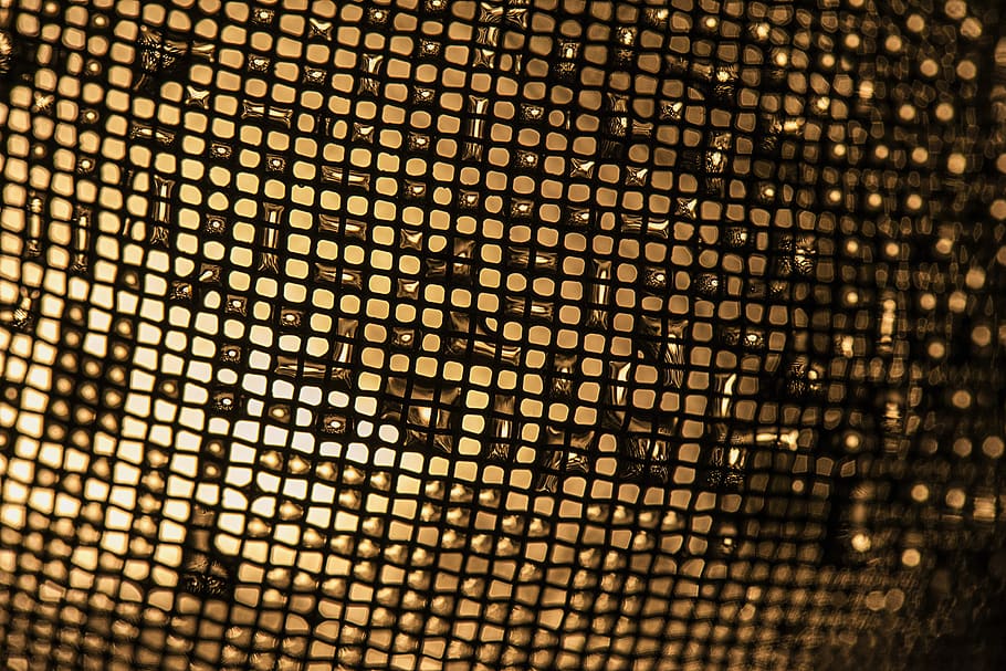 strainer, network, yellow, light, grating, drop, pattern, backgrounds HD wallpaper